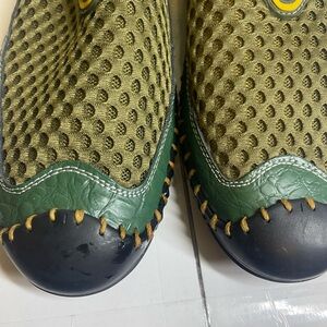 Green and Black Men's Loafers